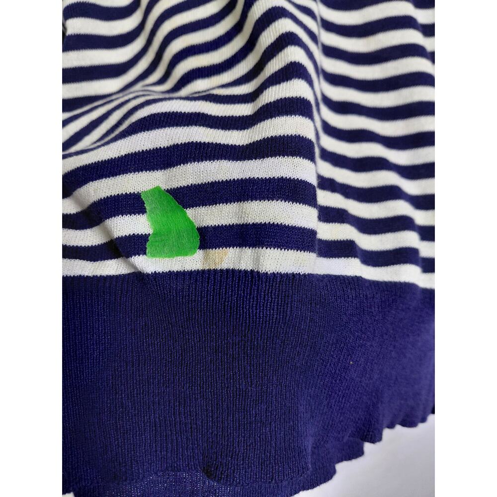 J.CREW Blue Striped Pullover Sweater Women Knit Silk Blend Size XS - Picture 5 of 15
